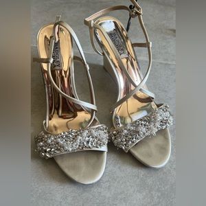 Wedding wedges- beaded Badgley Mischika